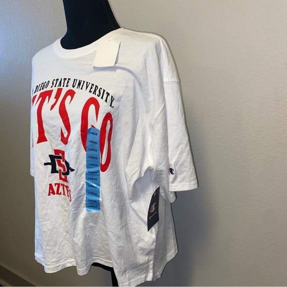 Champion White and Red San Diego State Tee Women’s Large - Picture 3 of 8